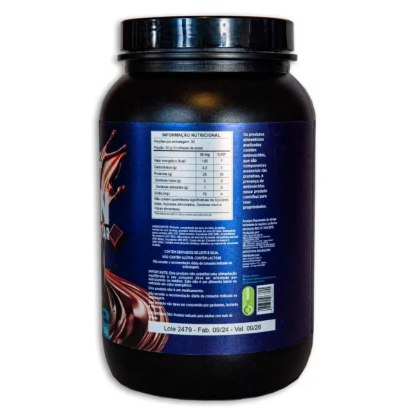 Whey Protein Concentrado 900g Sabor Chocolate - Imagem 2