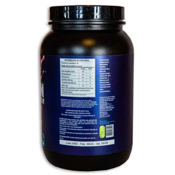 Whey Protein Concentrado 900g Sabor Morango - Imagem 2
