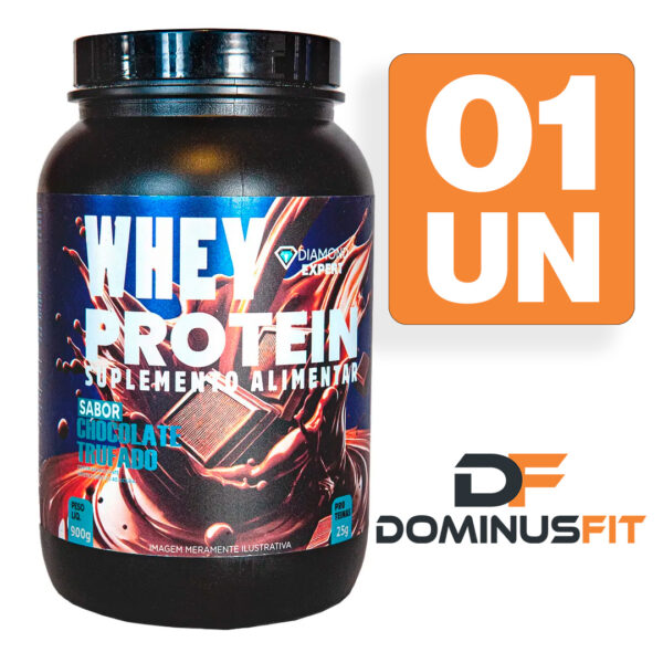 Whey Protein Concentrado 900g Sabor Chocolate